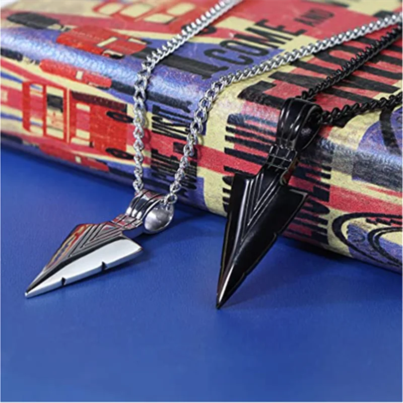 Mágico Collar De Flecha Triangular Elegante Para Hombres