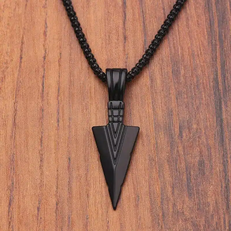 Mágico Collar De Flecha Triangular Elegante Para Hombres