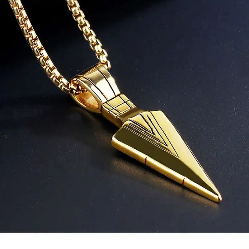 Mágico Collar De Flecha Triangular Elegante Para Hombres