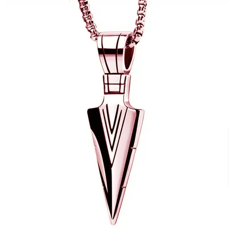 Mágico Collar De Flecha Triangular Elegante Para Hombres