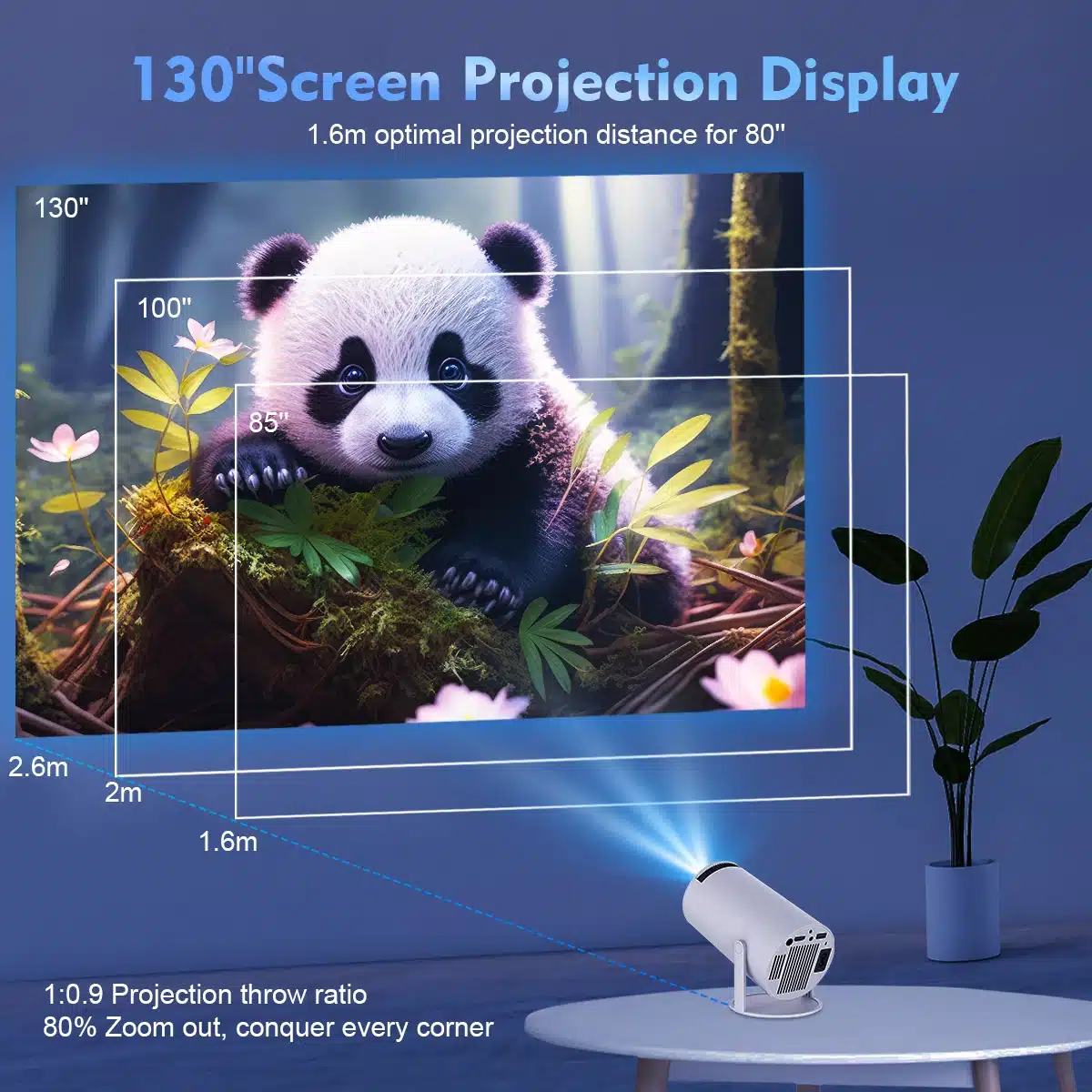 Mágico Proyector de pantalla Poder Creativo con Magcubic