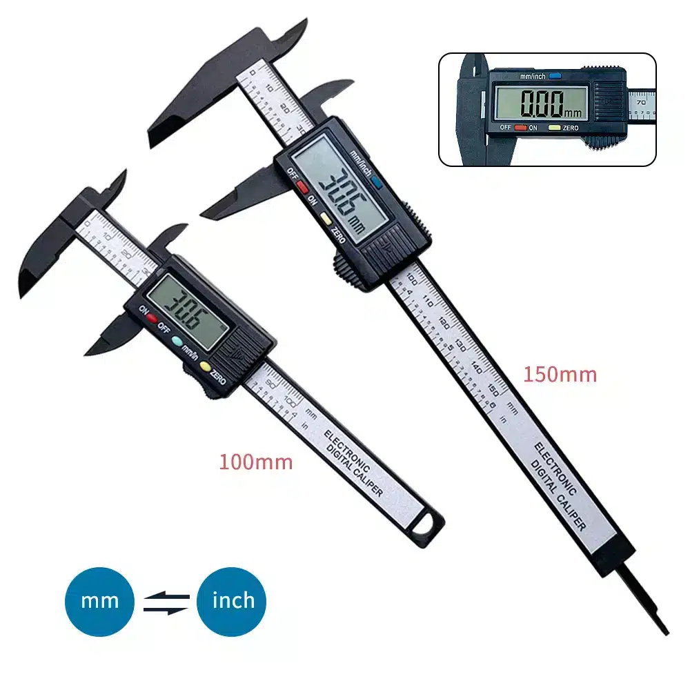 Impresionante Calibrador Digital Electrónico de Fibra de Carbono: Precisión y Estilo en tus Mediciones.
