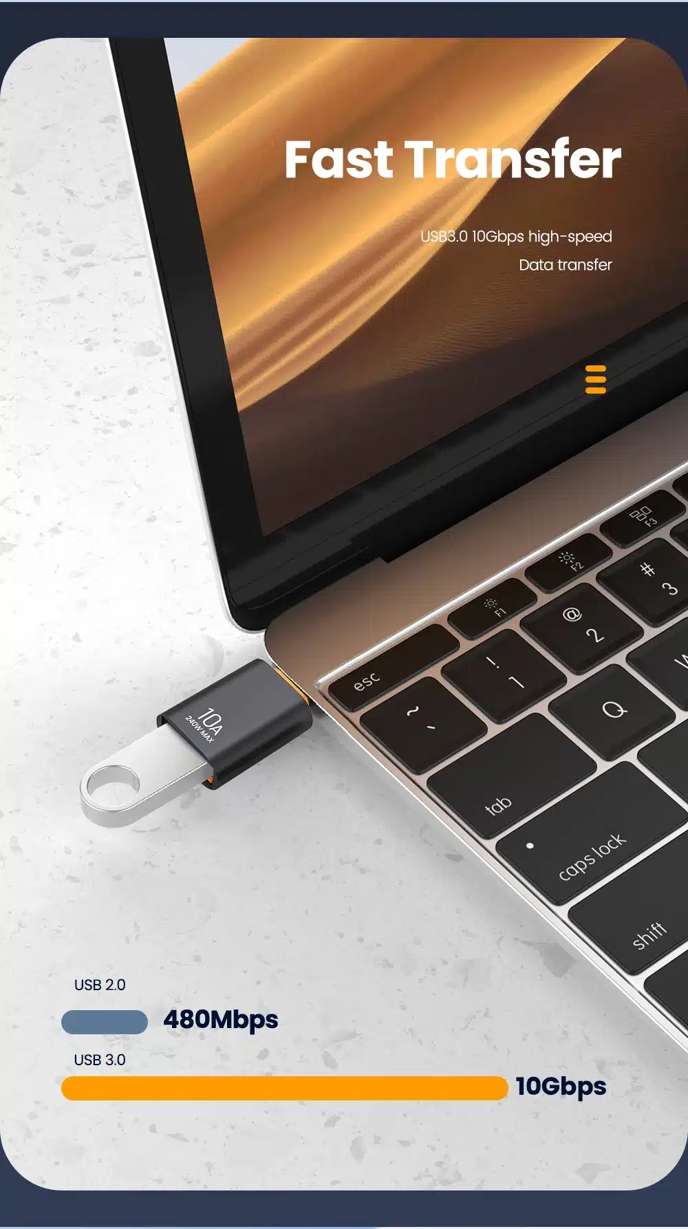 Nuevo Adaptador Usb 3.0: Conexión Rápida