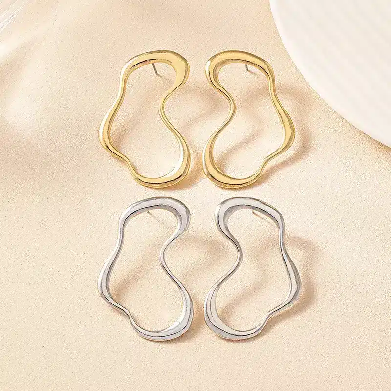 Pendientes De Nuez Matemática De Acero Brillante Y Auténtico Pendientes De Nuez Matemática De Acero Brillante Y Auténtico
