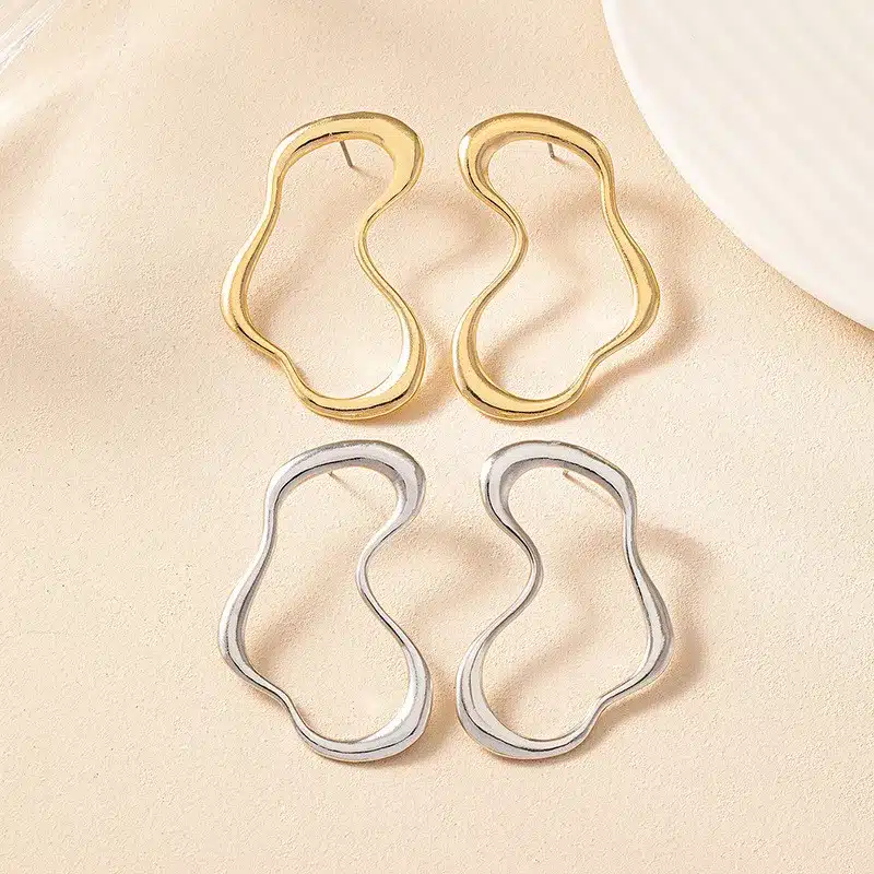 Pendientes De Nuez Matemática De Acero Brillante Y Auténtico Pendientes De Nuez Matemática De Acero Brillante Y Auténtico