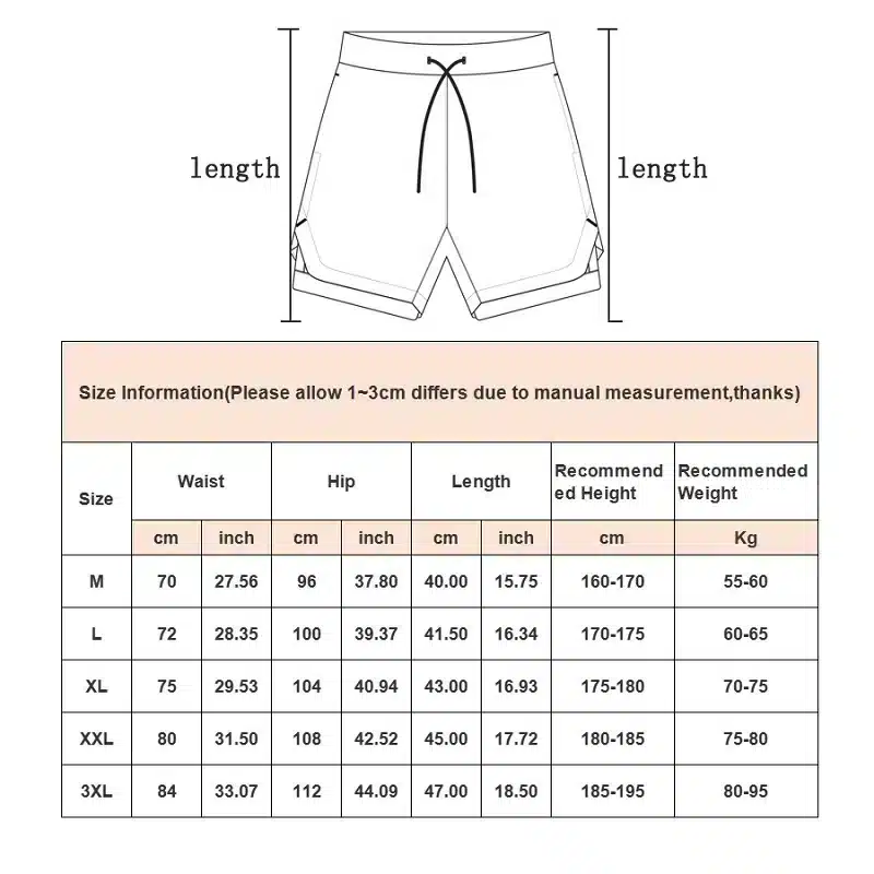Reconocido Pantalones Cortos Deportivos para Hombres