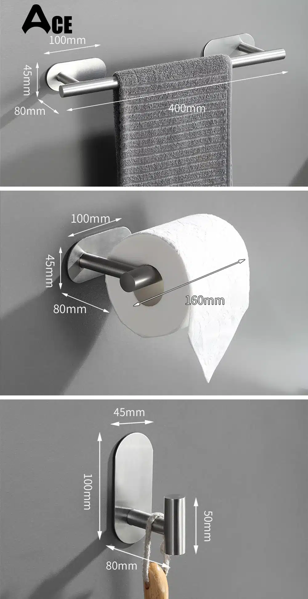 Toallero De Acero Inoxidable Para Baño De Calidad Y Duradero
