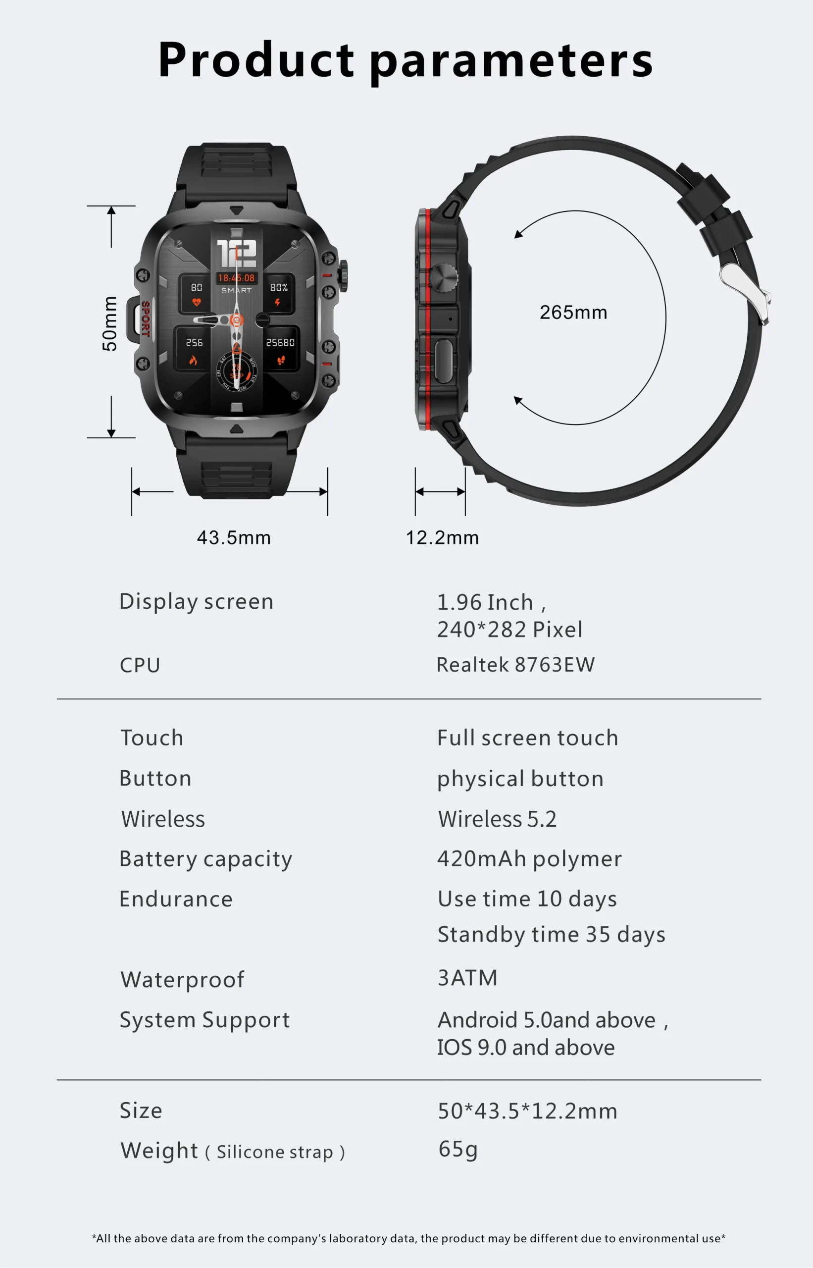 Xiaomi Reloj Inteligente Militar para Hombre