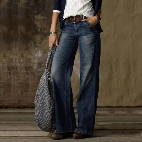 Imagen Del Producto Pantalones Vaqueros Holgados Estilo Vintage Para Mujer | Compra Online En Tiendafiable