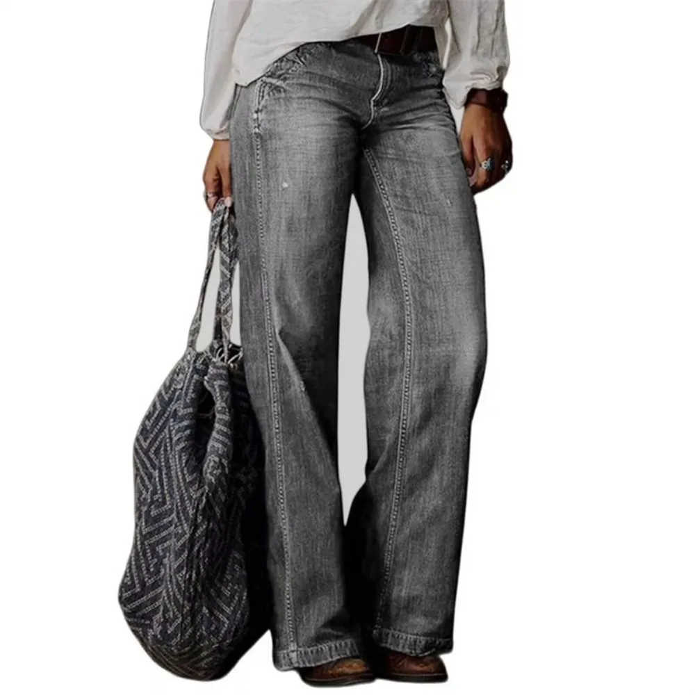 Pantalones Vaqueros Holgados Estilo Vintage Para Mujer