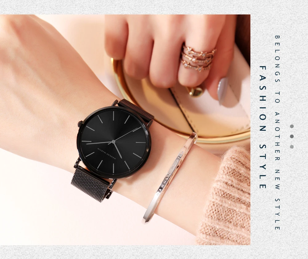 Reloj De Pulsera De Lujo Para Mujer De Banda De Acero Inoxidable De Calidad Reloj De Pulsera De Lujo Para Mujer De Banda De Acero Inoxidable De Calidad