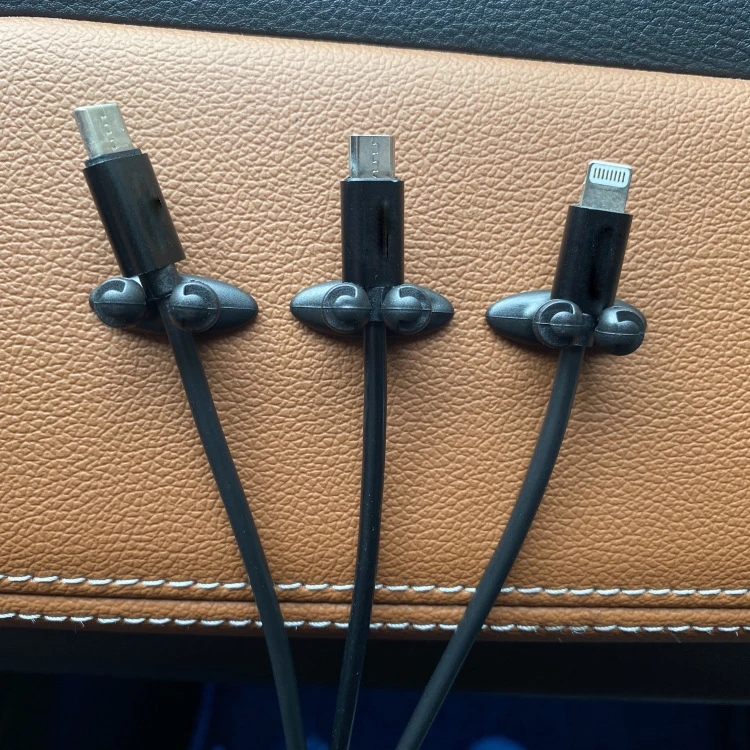 Gancho Administrador De Cables Para Cargador De Teléfono, Accesorios De Interior De Coche