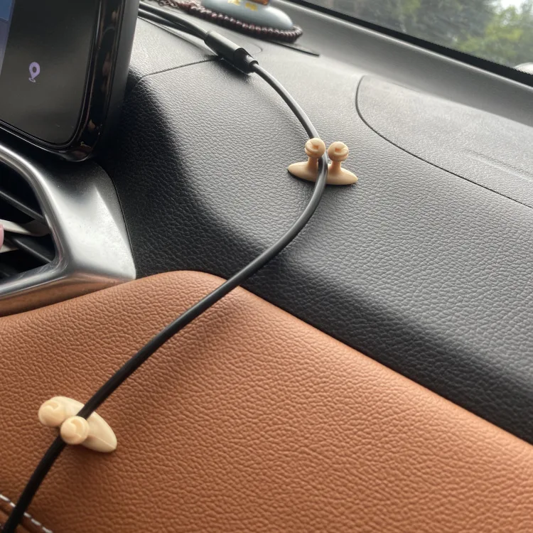 Gancho Administrador De Cables Para Cargador De Teléfono, Accesorios De Interior De Coche