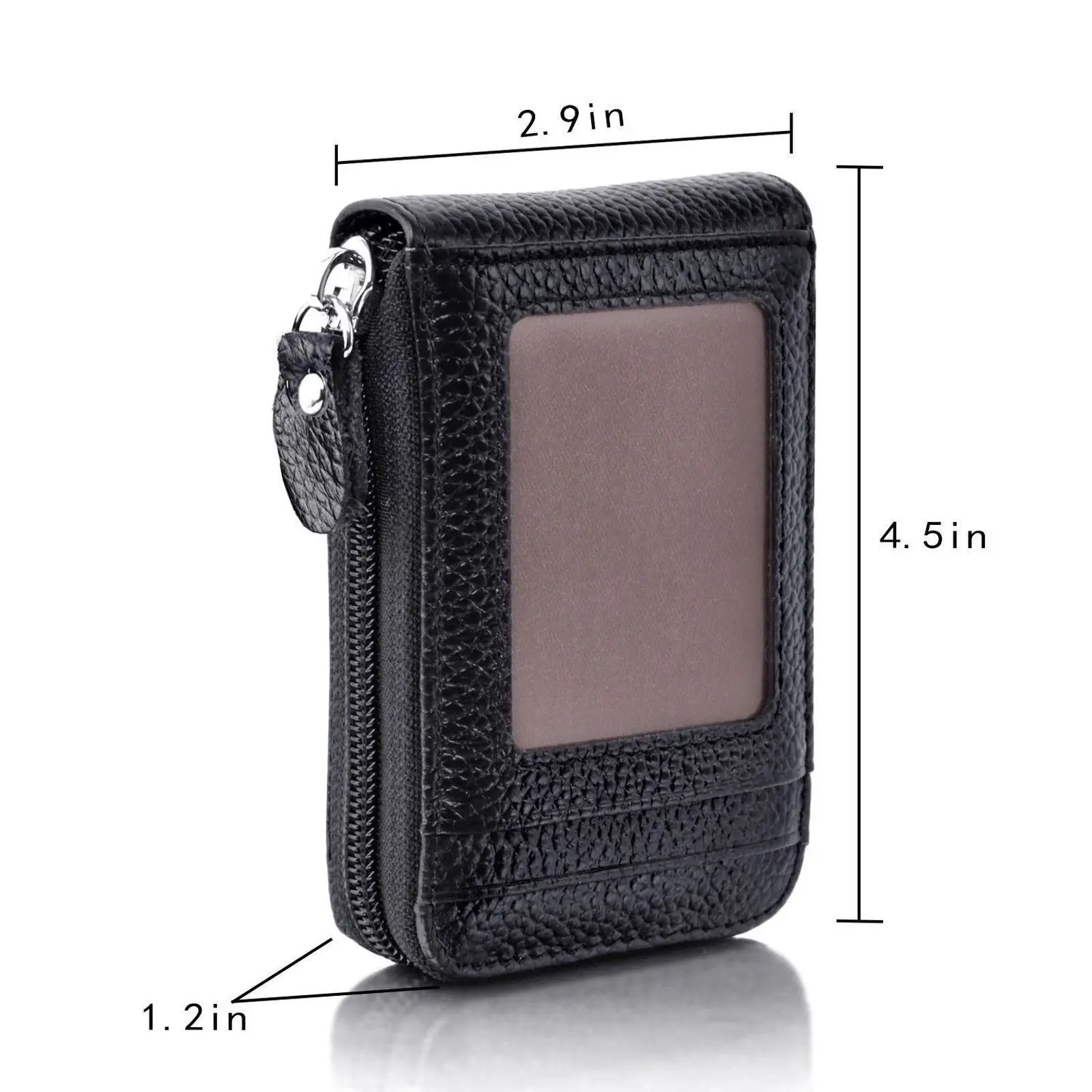 Cartera De Piel Sintética Auténtica Para Hombre: Estilo Y Calidad En Un Solo Accesorio