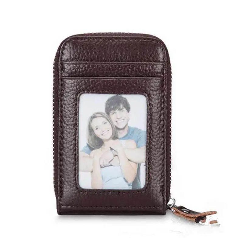 Cartera De Piel Sintética Auténtica Para Hombre: Estilo Y Calidad En Un Solo Accesorio
