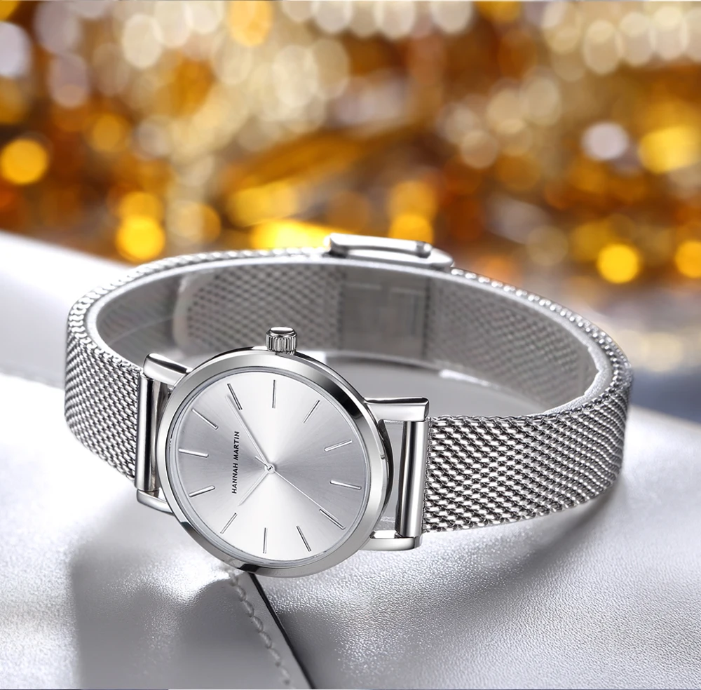 Reloj De Pulsera De Lujo Para Mujer De Banda De Acero Inoxidable De Calidad Reloj De Pulsera De Lujo Para Mujer De Banda De Acero Inoxidable De Calidad