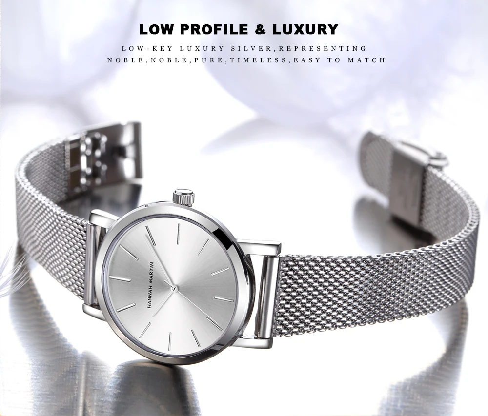 Reloj De Pulsera De Lujo Para Mujer De Banda De Acero Inoxidable De Calidad Reloj De Pulsera De Lujo Para Mujer De Banda De Acero Inoxidable De Calidad