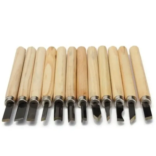 Imagen Del Producto Juego De Herramientas De Mano Con Cuchillo Cincel Para Tallar Madera Profesional, 12 Uds. | Compra Online En Tiendafiable
