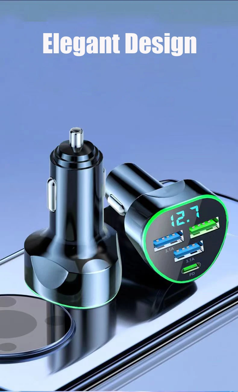 Uyuxio-Cargador De Teléfono 4 En 1 Para Coche