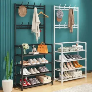 Imagen del producto Colgador de ropa, Zapatero multicapa, estante para sombreros y zapatos | Compra online en Tiendafiable