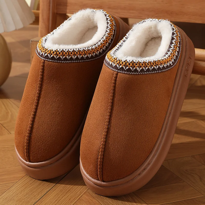 Zapatos Cálidos De Algodón De Felpa Para Mujer: Comodidad Invernal