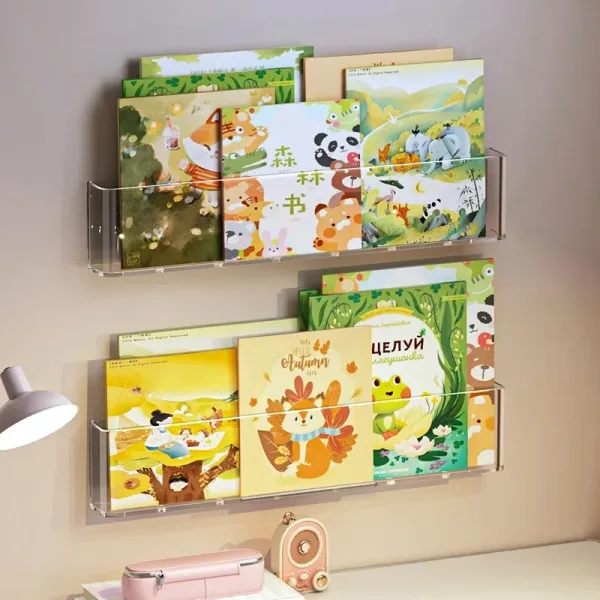 Imagen del producto Soporte de exhibición de libros, estantería colgante de pared para niños | Compra online en Tiendafiable