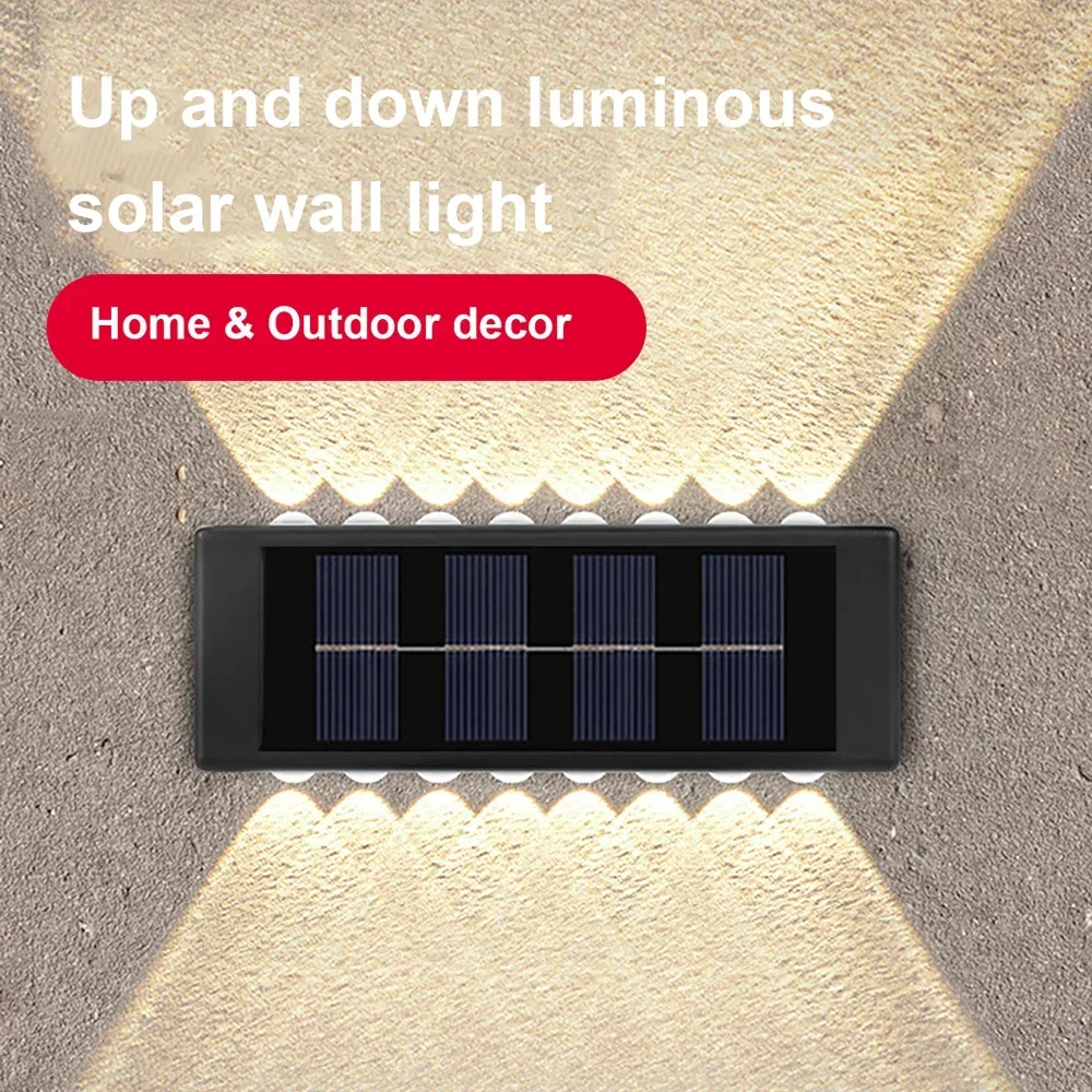 Lámpara Solar De Pared Eficaz E Impermeable Para Exteriores