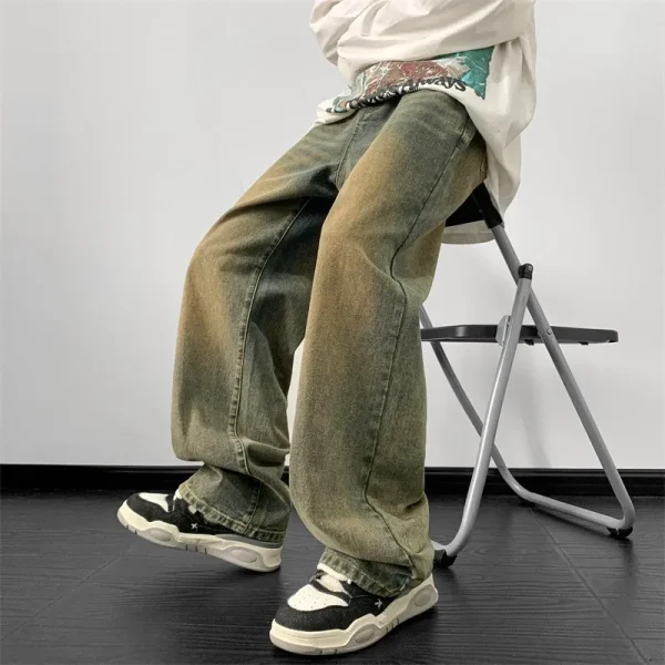 Pantalones Vaqueros De Pierna Ancha Para Hombre: Estilo Y Comodidad En Un Solo Diseño