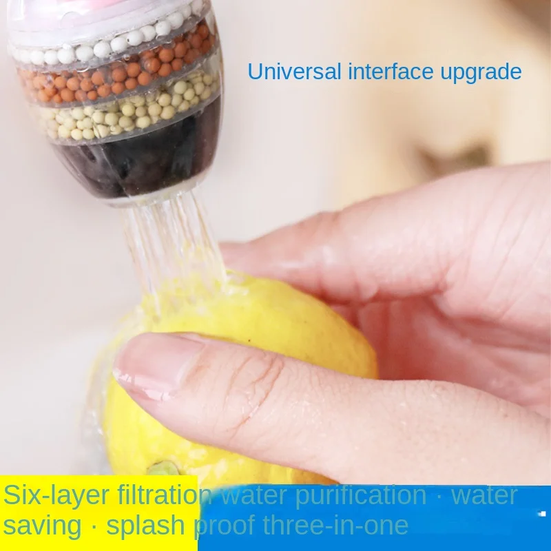 Purificador de agua de 6 capas para grifo: agua limpia y segura al instante