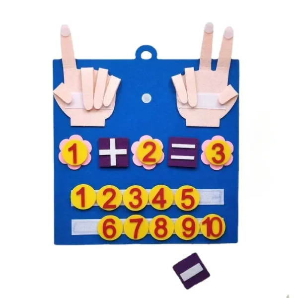 Imagen del producto Juguete de matemáticas con números de dedo de fieltro | Compra online en Tiendafiable