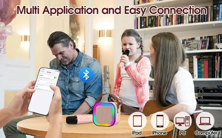 Micrófonos Inalámbricos, Altavoz Bluetooth Para Juegos