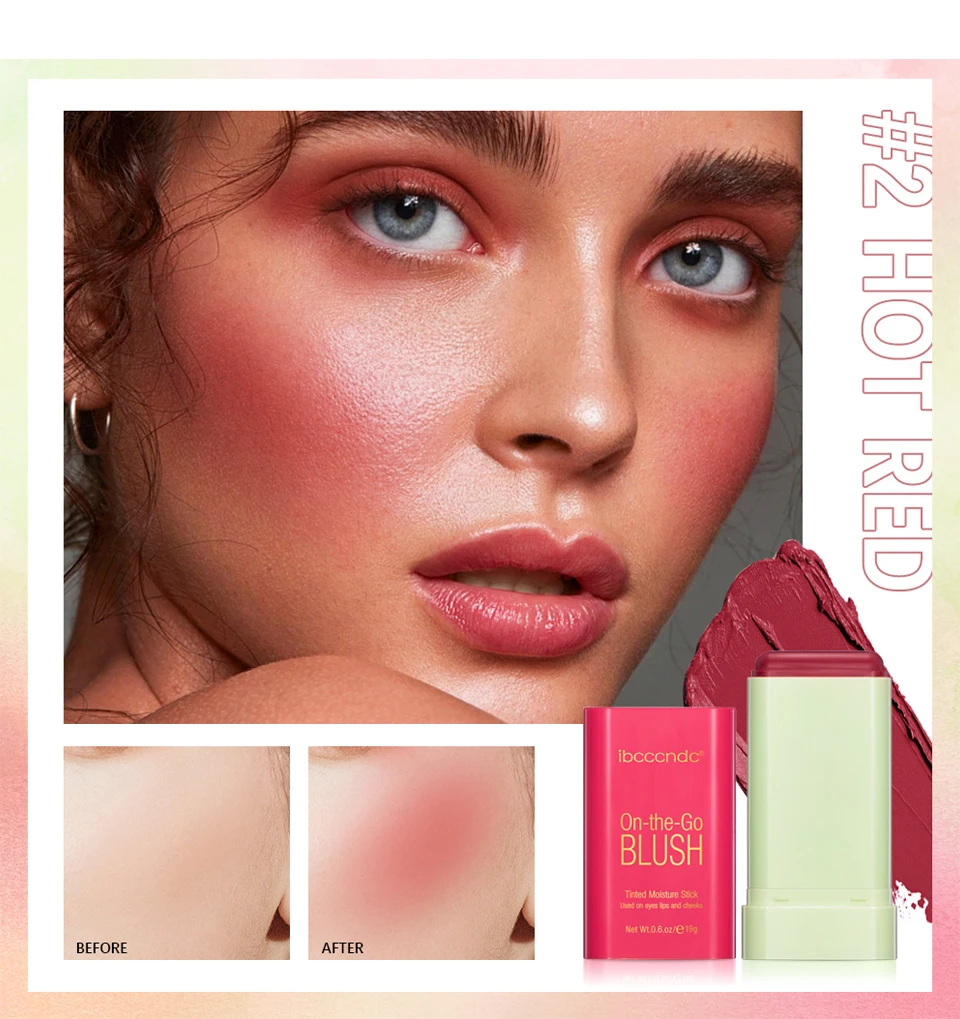 Colorete rosa en barra: un toque de color natural para tus mejillas