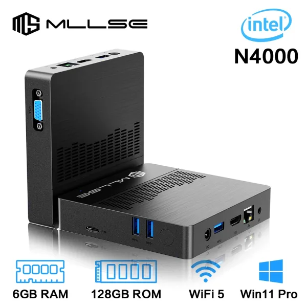 Imagen Del Producto Mllse Mini Pc M2 Air Intel Gemini Lake N4000 Windows 11 6Gb Ram 128Gb Rom Wifi De Doble Banda Bluetooth Usb Mini Ordenador | Compra Online En Tiendafiable