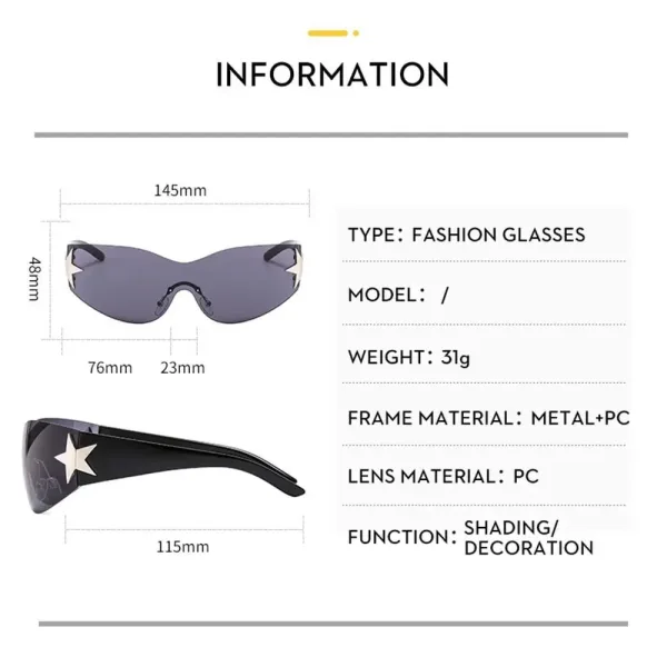 Imagen Del Producto Gafas De Sol Punk Y2K 2025: Estilo Retro Y Vanguardista | Compra Online En Tiendafiable
