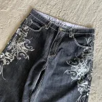 Pantalones cortos holgados con estampado gótico Retro americano: estilo único y cómodo - Imagen 3