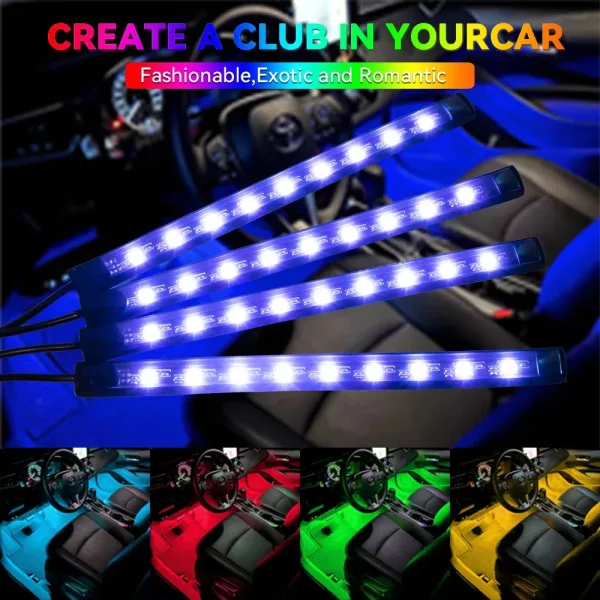 Imagen Del Producto Luz Led De Neón Para Interior De Coche | Compra Online En Tiendafiable