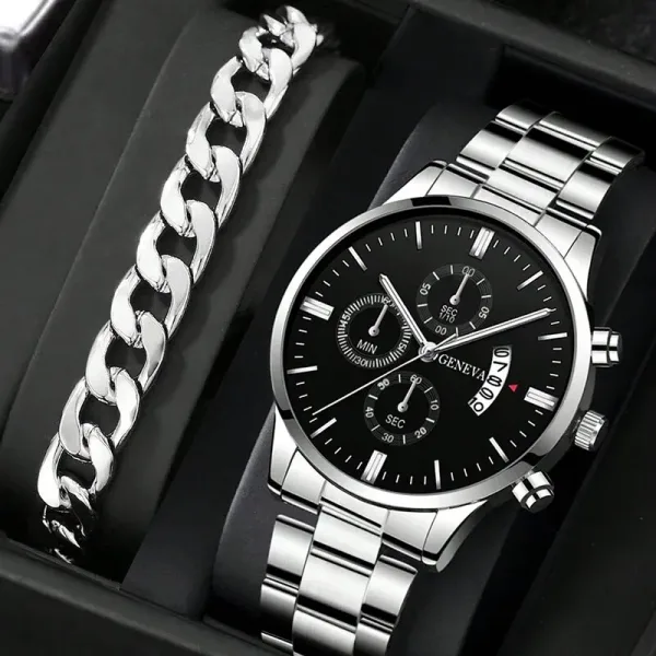 Imagen del producto Reloj de pulsera de cuarzo para hombre: estilo y precisión en un solo accesorio | Compra online en Tiendafiable