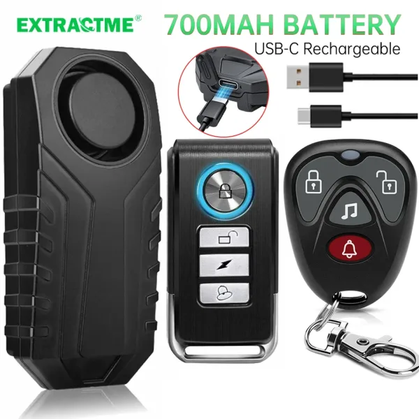 Alarma antirrobo para motocicleta con Control remoto