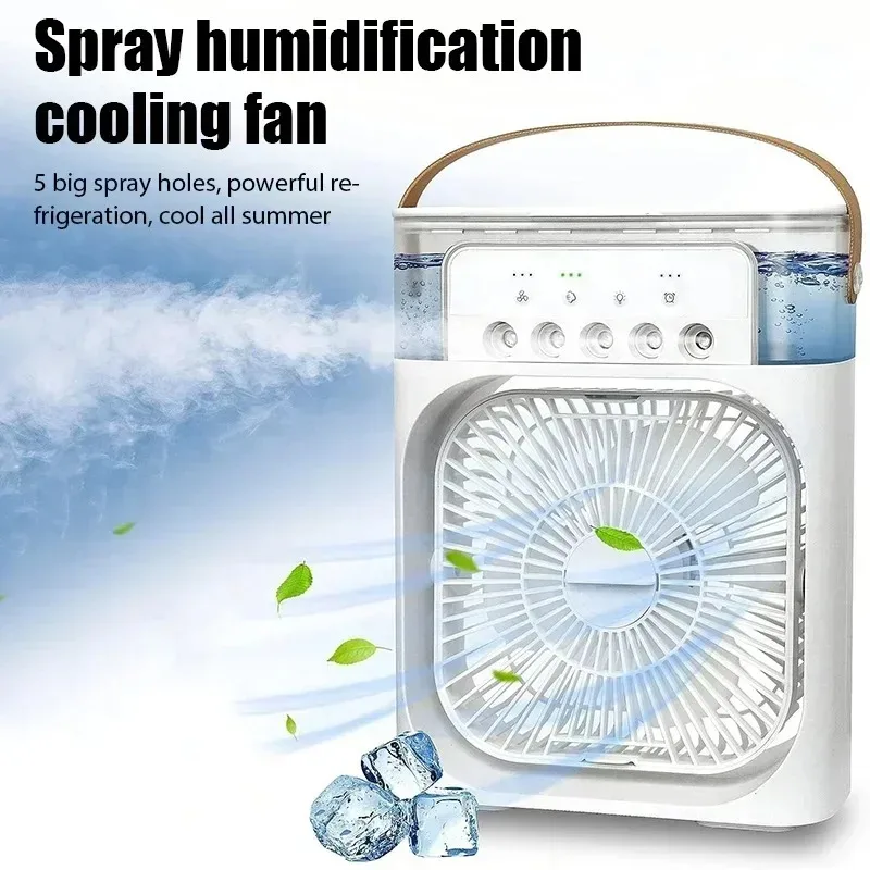 Ventilador Portátil 3 En 1: Frescura Y Comodidad En Cualquier Lugar