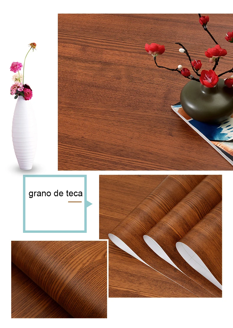 Rollo de papel tapiz autoadhesivo impermeable: decoración fácil y resistente al agua