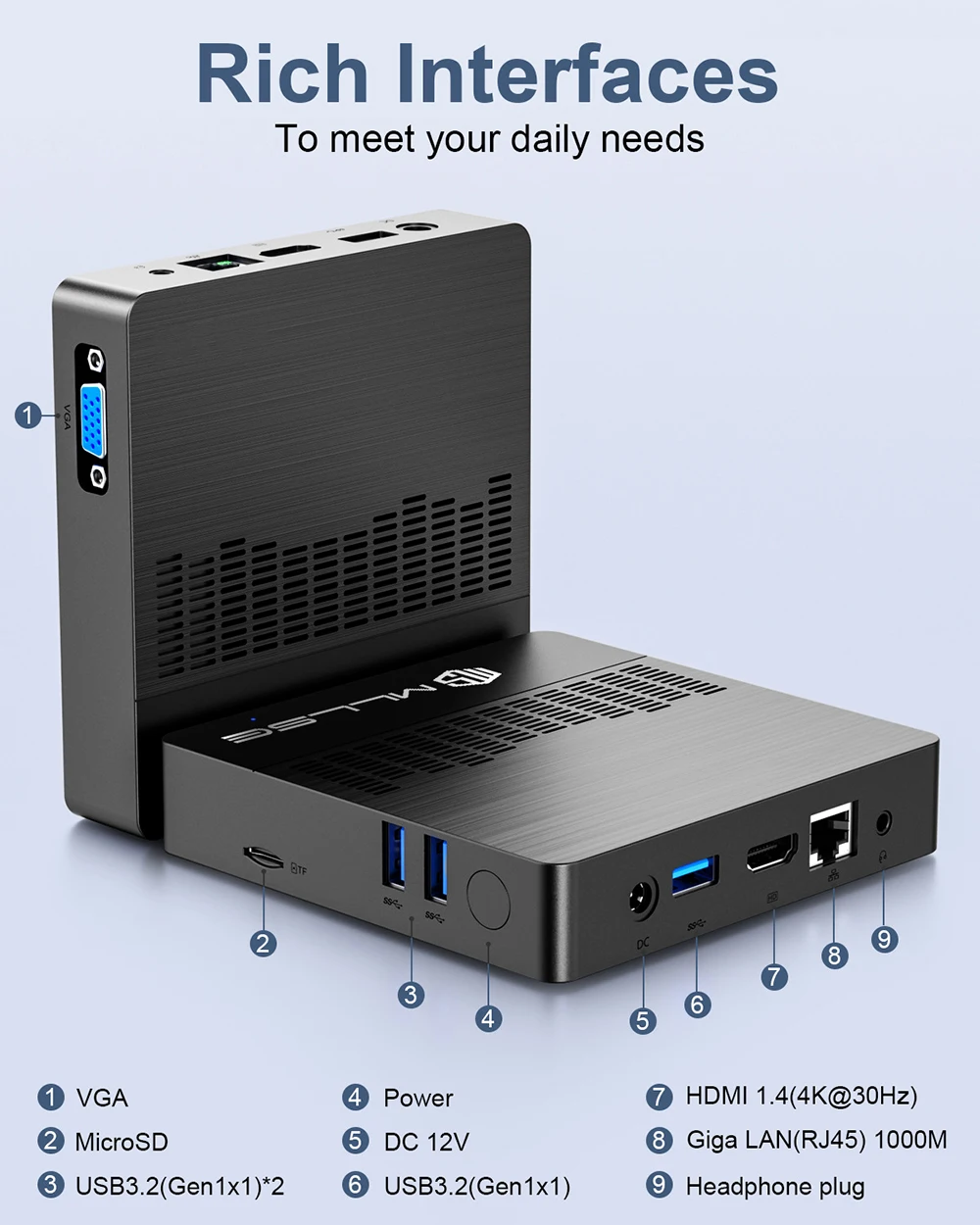 Mllse Mini Pc M2 Air Intel Gemini Lake N4000 Windows 11 6Gb Ram 128Gb Rom Wifi De Doble Banda Bluetooth Usb Mini Ordenador