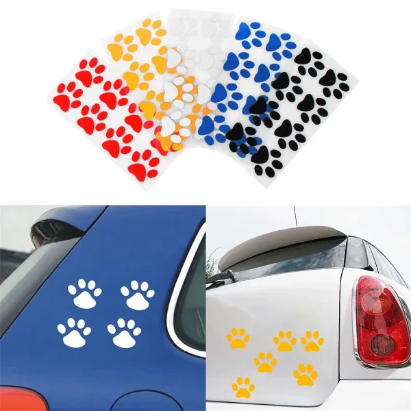 Imagen Del Producto Calcomanías Con Huella De Gato Para Coche | Compra Online En Tiendafiable