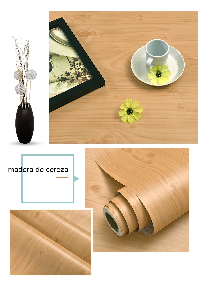 Rollo de papel tapiz autoadhesivo impermeable: decoración fácil y resistente al agua