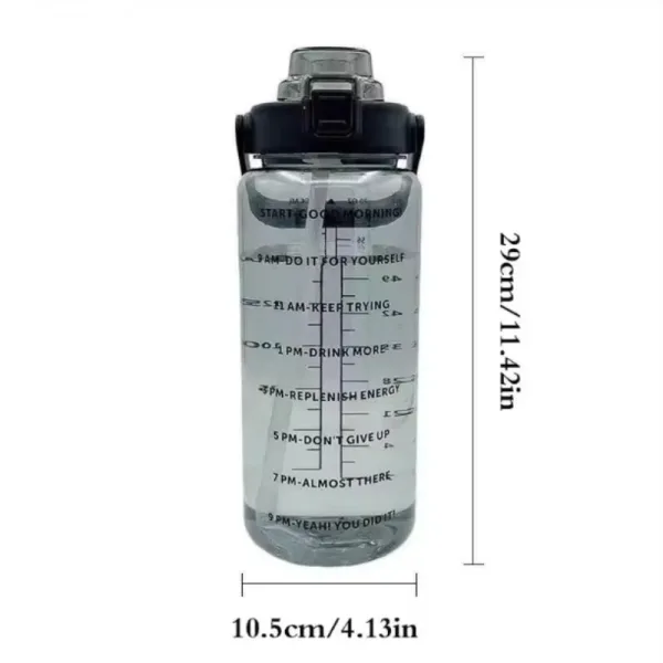 Imagen Del Producto Botella De Agua De 2 Litros Con Pajita: Hidratación Fácil Y Práctica | Compra Online En Tiendafiable