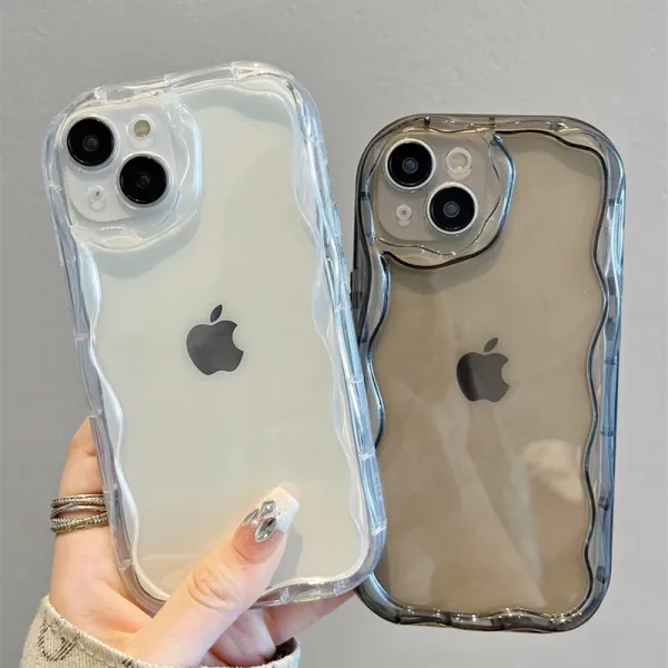 Imagen del producto Funda transparente de Color sólido para iPhone: Protección y estilo en un solo accesorio | Compra online en Tiendafiable