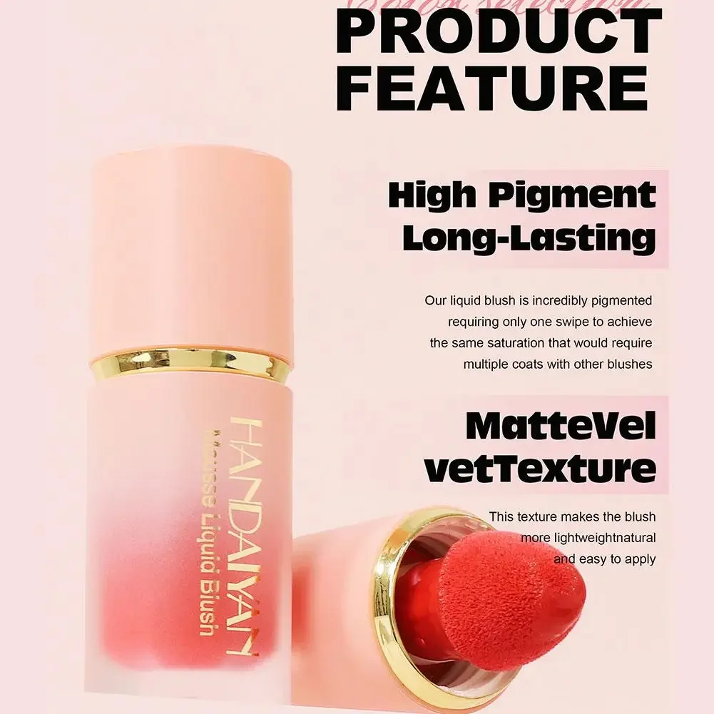 Colorete líquido Handaiyan con purpurina mate - Resalta tu rostro con estilo