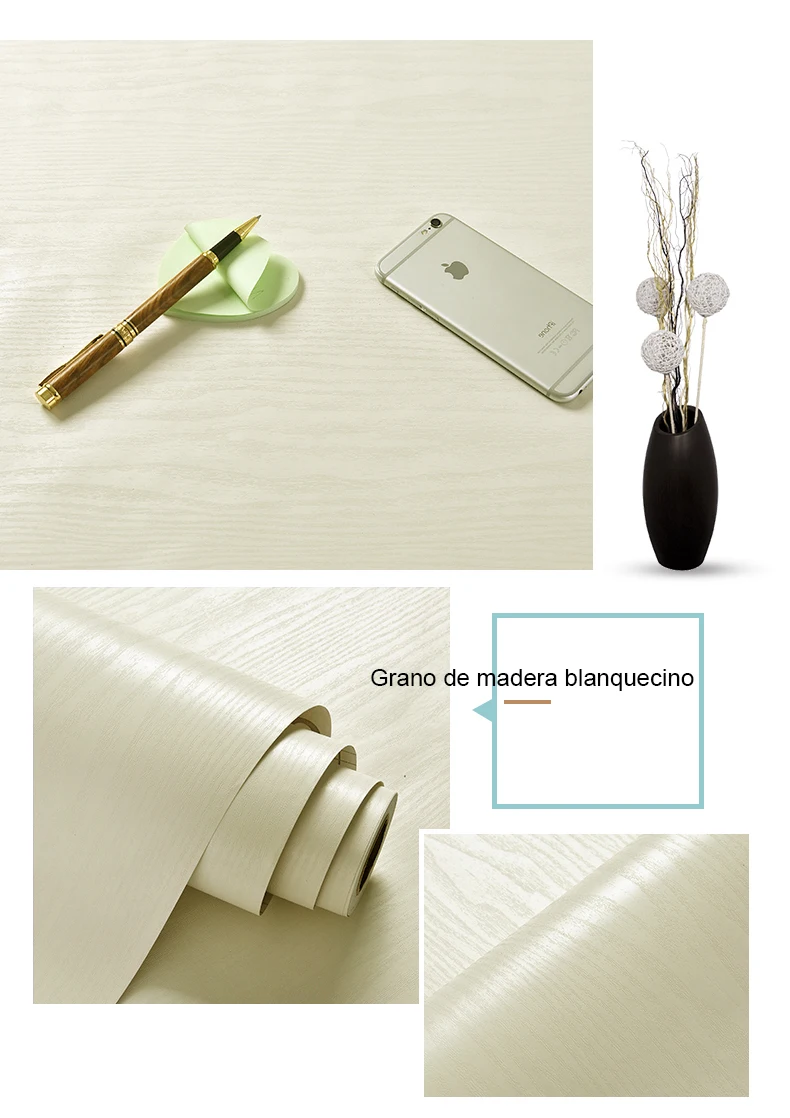 Rollo de papel tapiz autoadhesivo impermeable: decoración fácil y resistente al agua