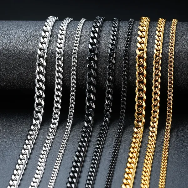 Imagen Del Producto Collar De Cadena Cubana Unisex - Estilo Y Elegancia En Un Solo Accesorio | Compra Online En Tiendafiable