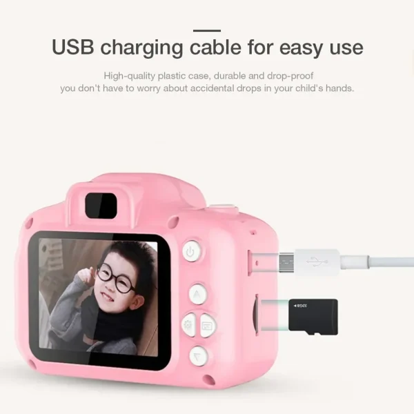 Imagen Del Producto Cámara Para Niños, Proyección De Vídeo Para Niños, Mini Cámara De Fotografía Al Aire Libre | Compra Online En Tiendafiable