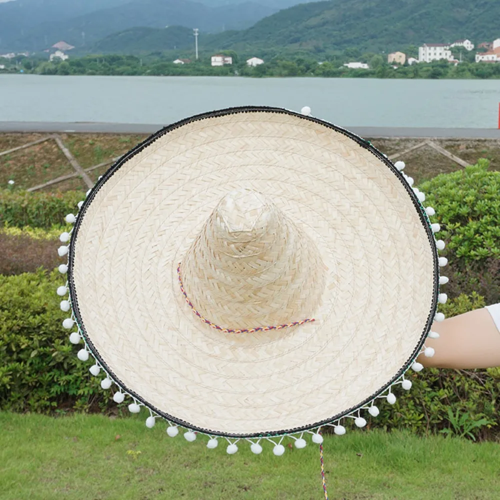 Sombrero De Paja De Ala Ancha Colorido Para Hombre Sombrero De Paja De Ala Ancha Colorido Para Hombre
